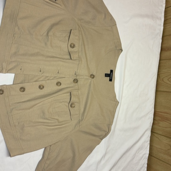 Torrid Light Tan Button-Up Jacket - Picture 5 of 6